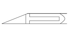 Pediando® Eckenzange 52182013, inox, 10 cm, Turmspitze