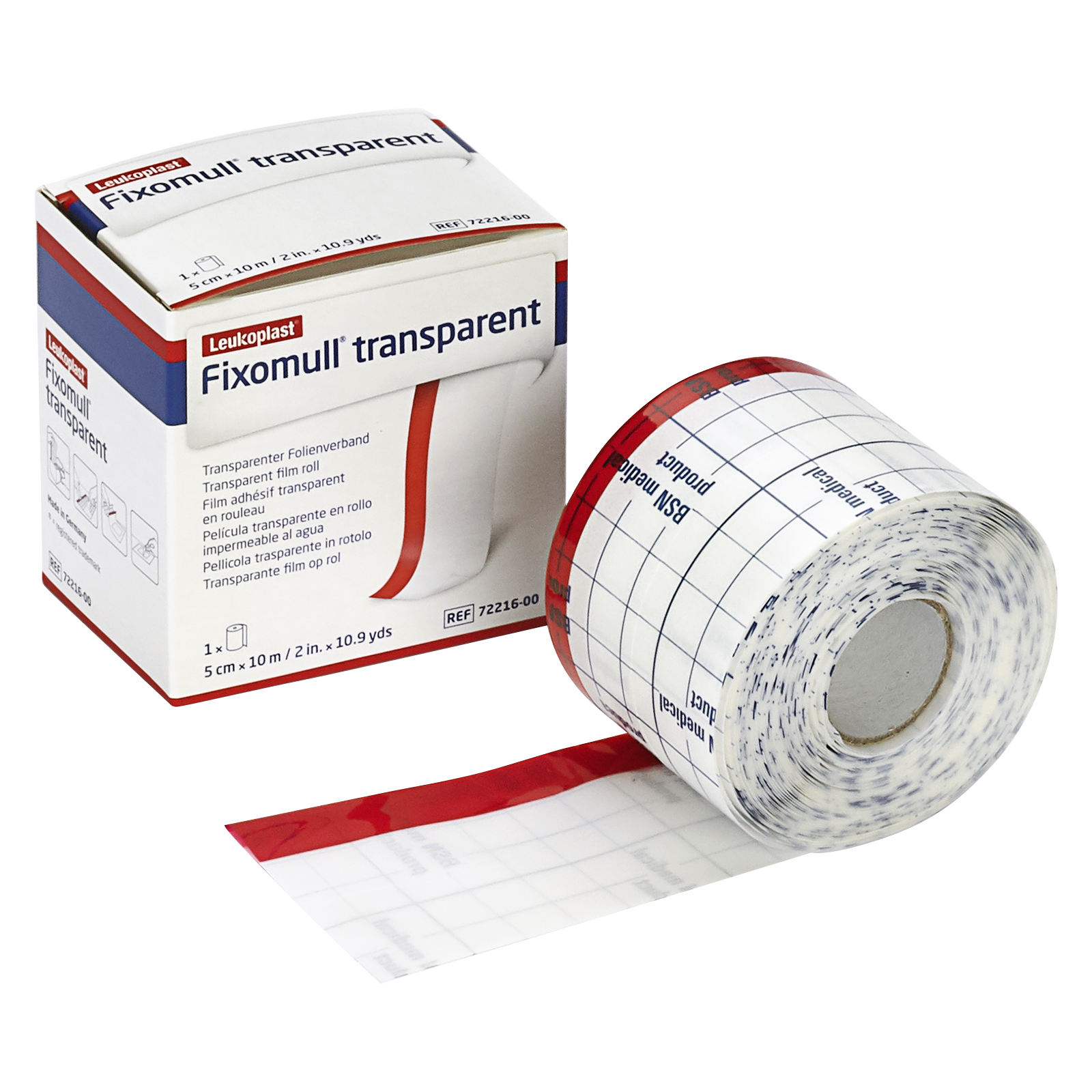 Fixomull® transparent, 10 m x 5 cm