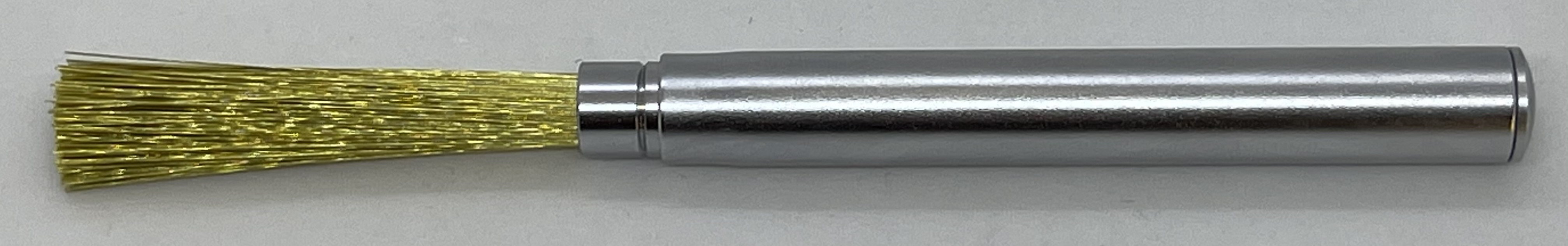 Reinigungsbürste inox mit einstellbarer Härte der Messing-Fasern