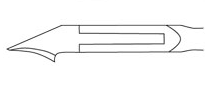 Pediando® Mini-Kopfschneider 52181500, inox, 11.5 cm, Schneidenlänge 9.5 mm