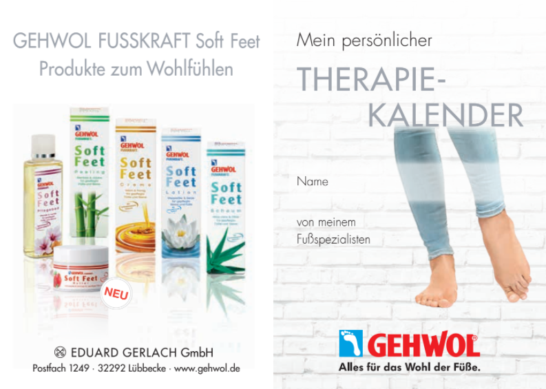 GEHWOL® Therapiekalender neu, 100 Stück