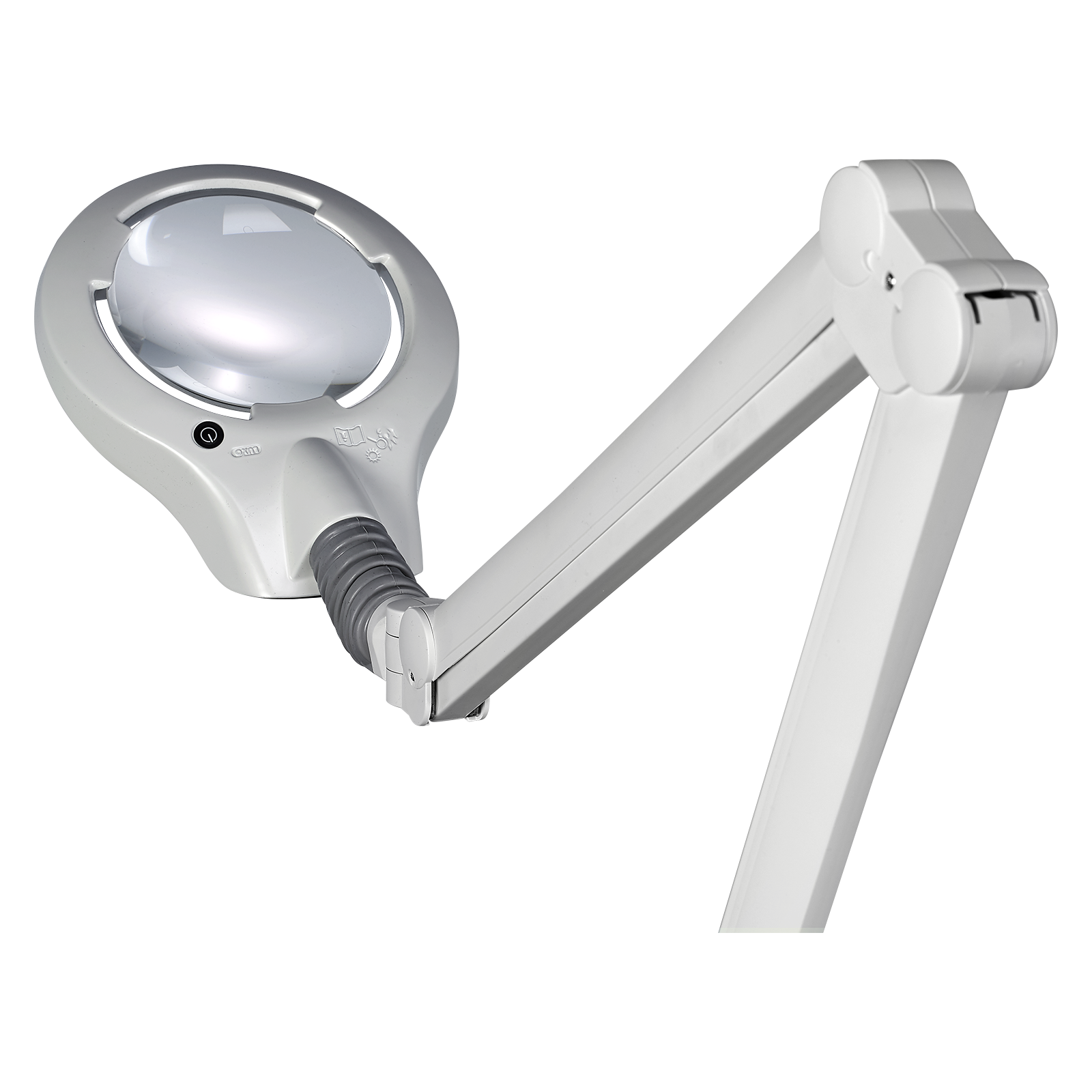 Luxo Circus LED weiss 230V/50Hz, 4000K, 3.5 Dioptrien, mit Schuko Stecker für GERLACH TECHNIK Arbeitstische 