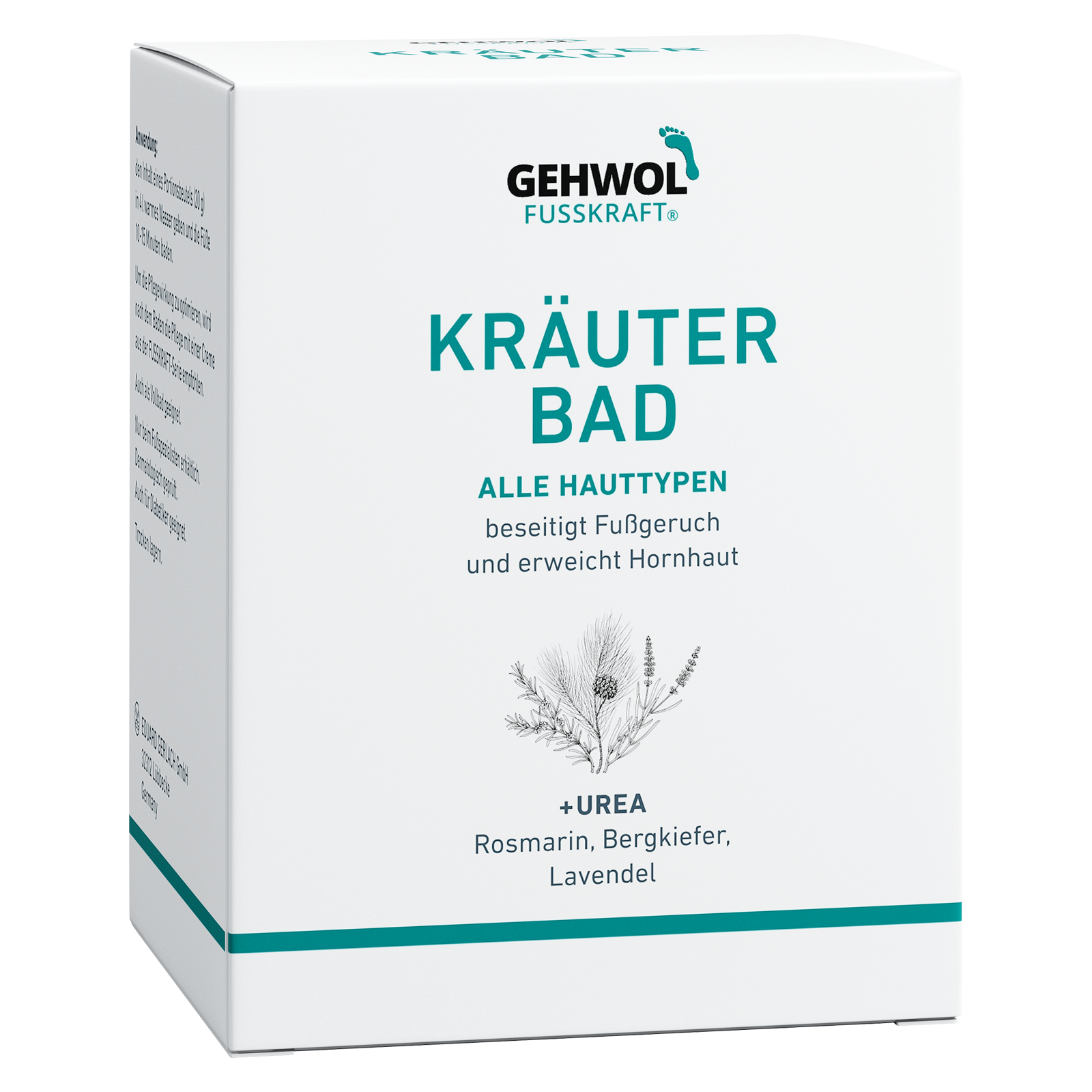 GEHWOL FUSSKRAFT® Kräuter Bad (Farbe Grün) 200 g, 10 Portionen-Beutel à 20 g links