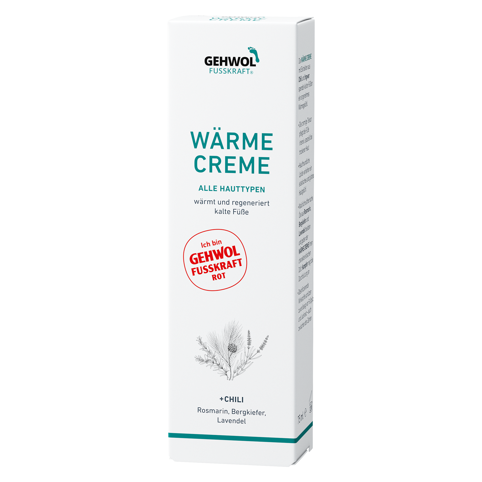 GEHWOL FUSSKRAFT® Wärme Creme (Rot), 75 ml