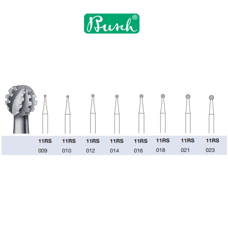 Busch Stahl-Fräser inox 11RS (Querhiebbohrer), 2 Stück