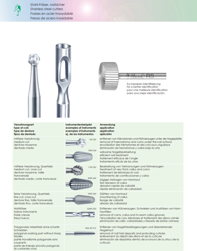 Busch Stahl-Fräser inox 91RS, 050, 2 Stück