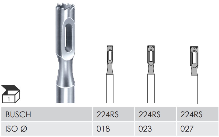 Busch Stahl-Fräser inox 224RS, 1 Stück