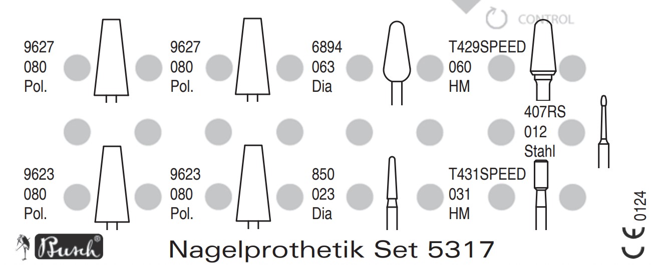 Busch Nagelprothetik Set, 5317, 1 Stück