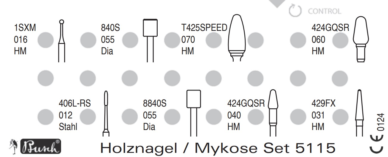 Busch Holznagel/Mykose Set 5115, 1 Stück