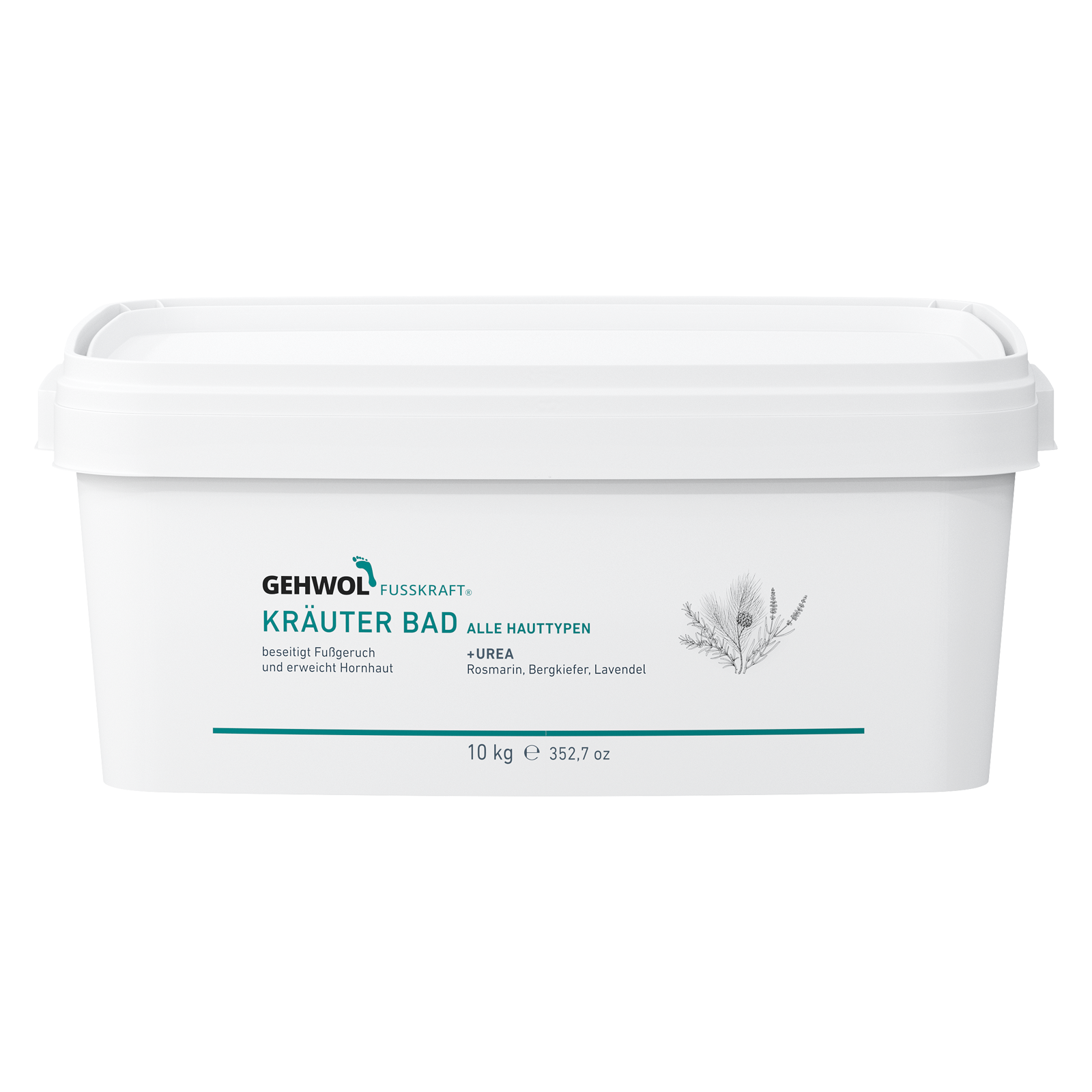 GEHWOL FUSSKRAFT® Kräuter Bad (Farbe Grün), 10 kg D/Int.