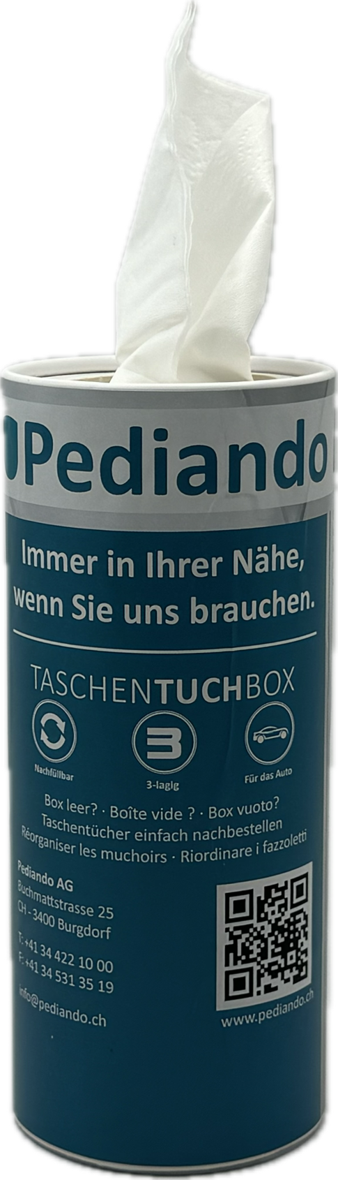 Pediando® TaschenTuchBox, inkl. 50 Stück