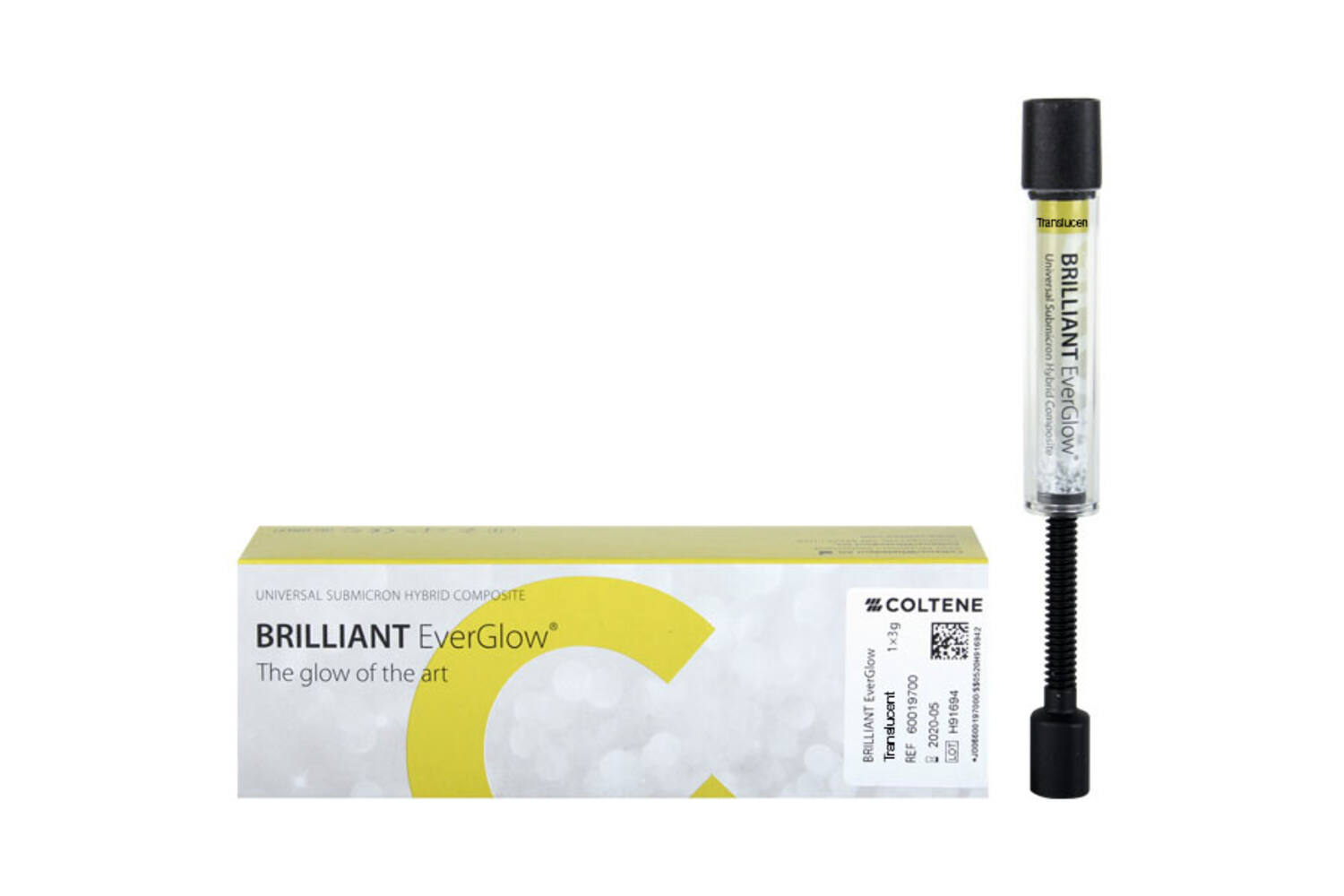 Coltène Komposit BRILLIANT EverGlow Translucent (transparent), Spritze (Syringe), 1 x 3 g
