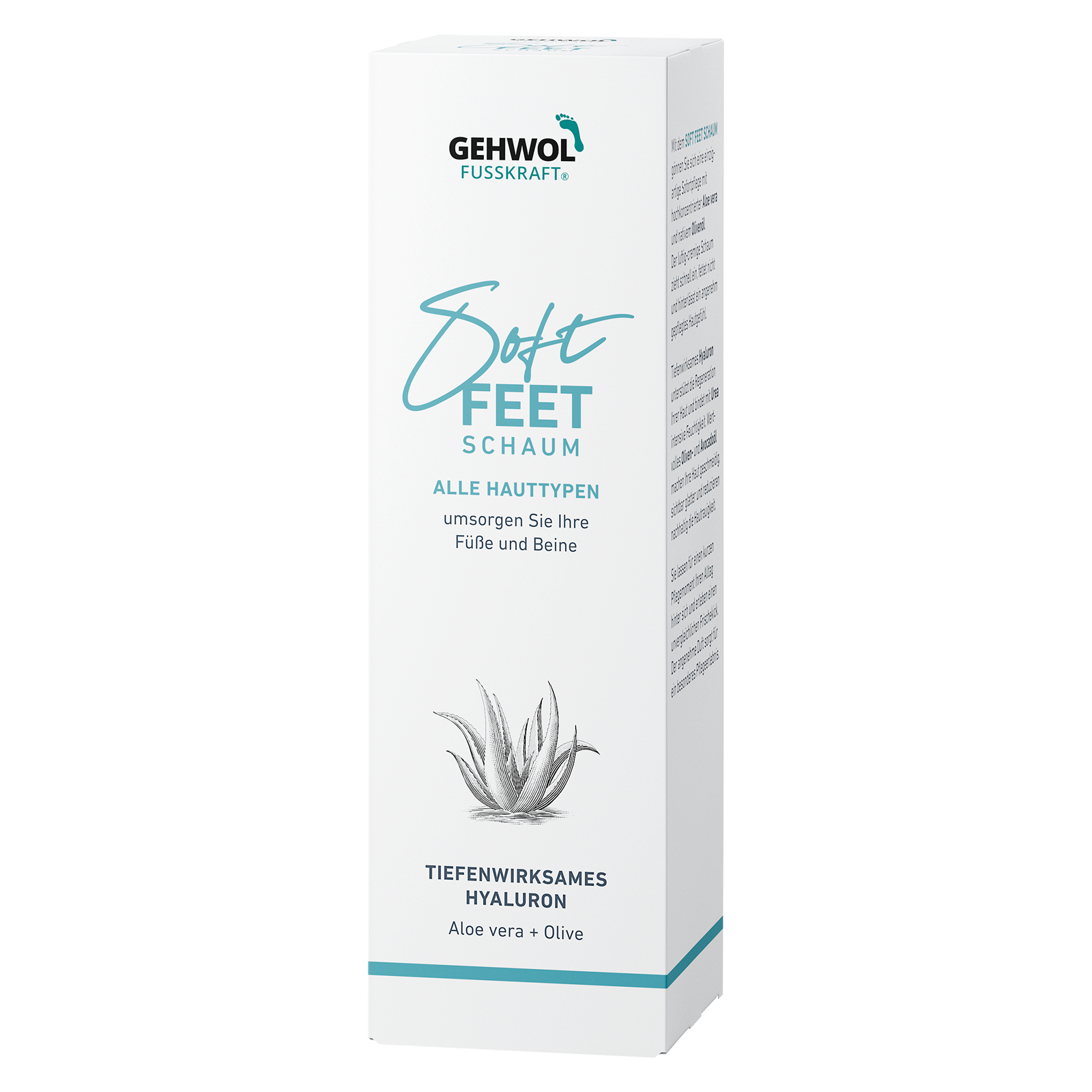 Deko-Faltschachtel GEHWOL FUSSKRAFT®  Soft Feet Schaum, 10 x 10 x 32.4 cm