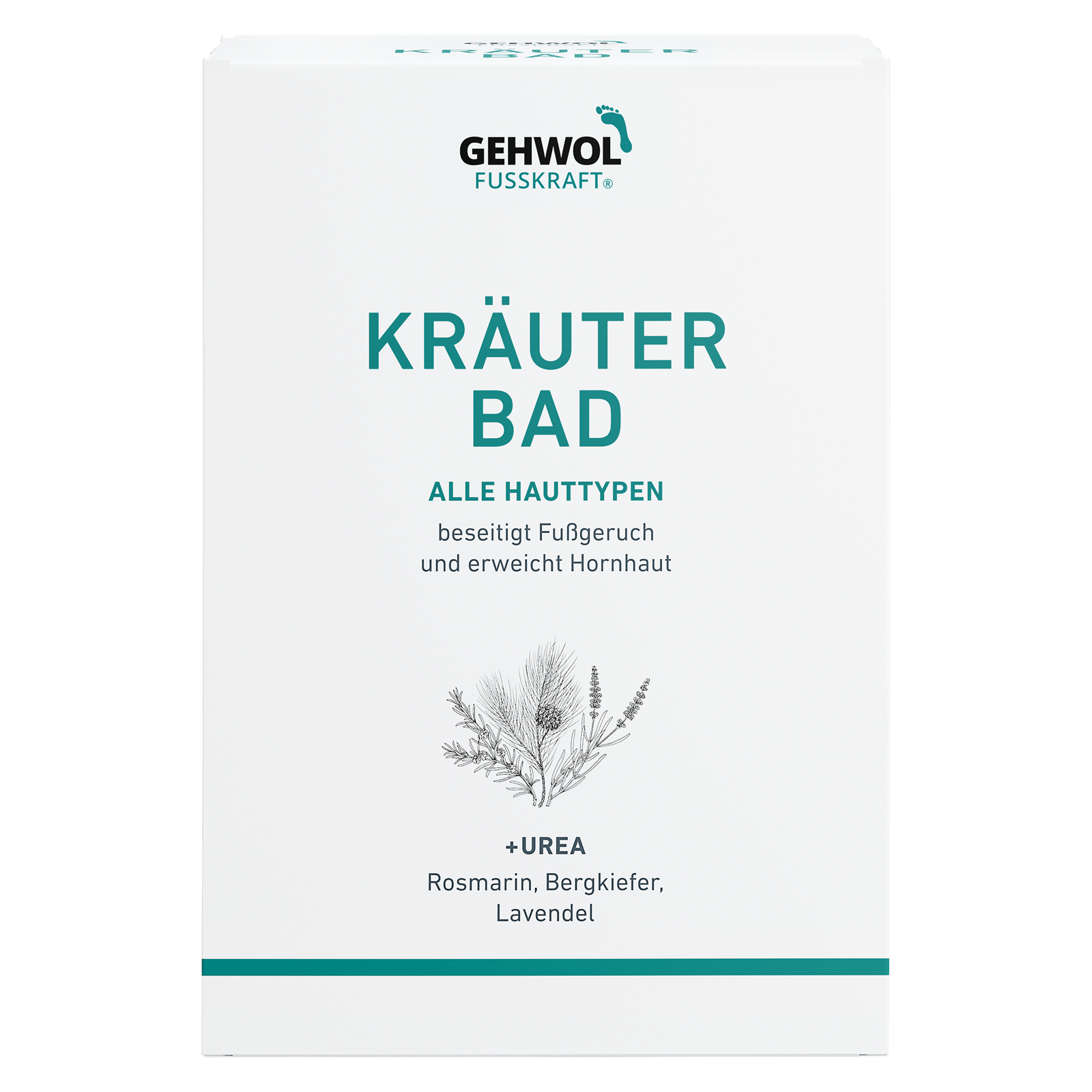 Deko Faltschachtel GEHWOL FUSSKRAFT® Kräuter Bad
