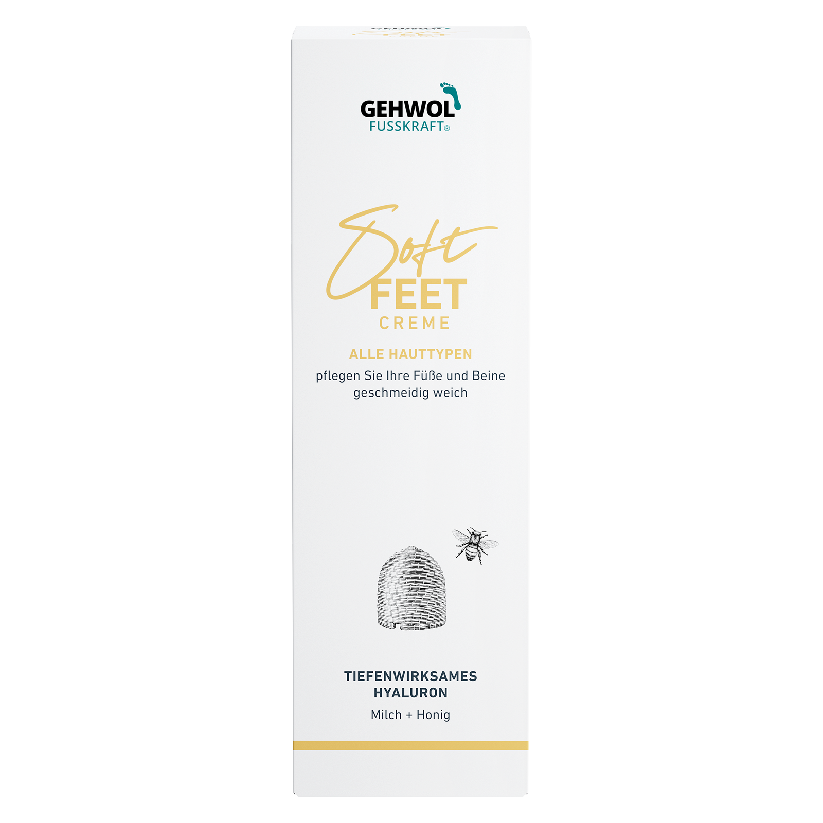 Deko-Faltschachtel GEHWOL FUSSKRAFT®  Soft Feet Creme, 10.8 x 8.6 x 34.8 cm