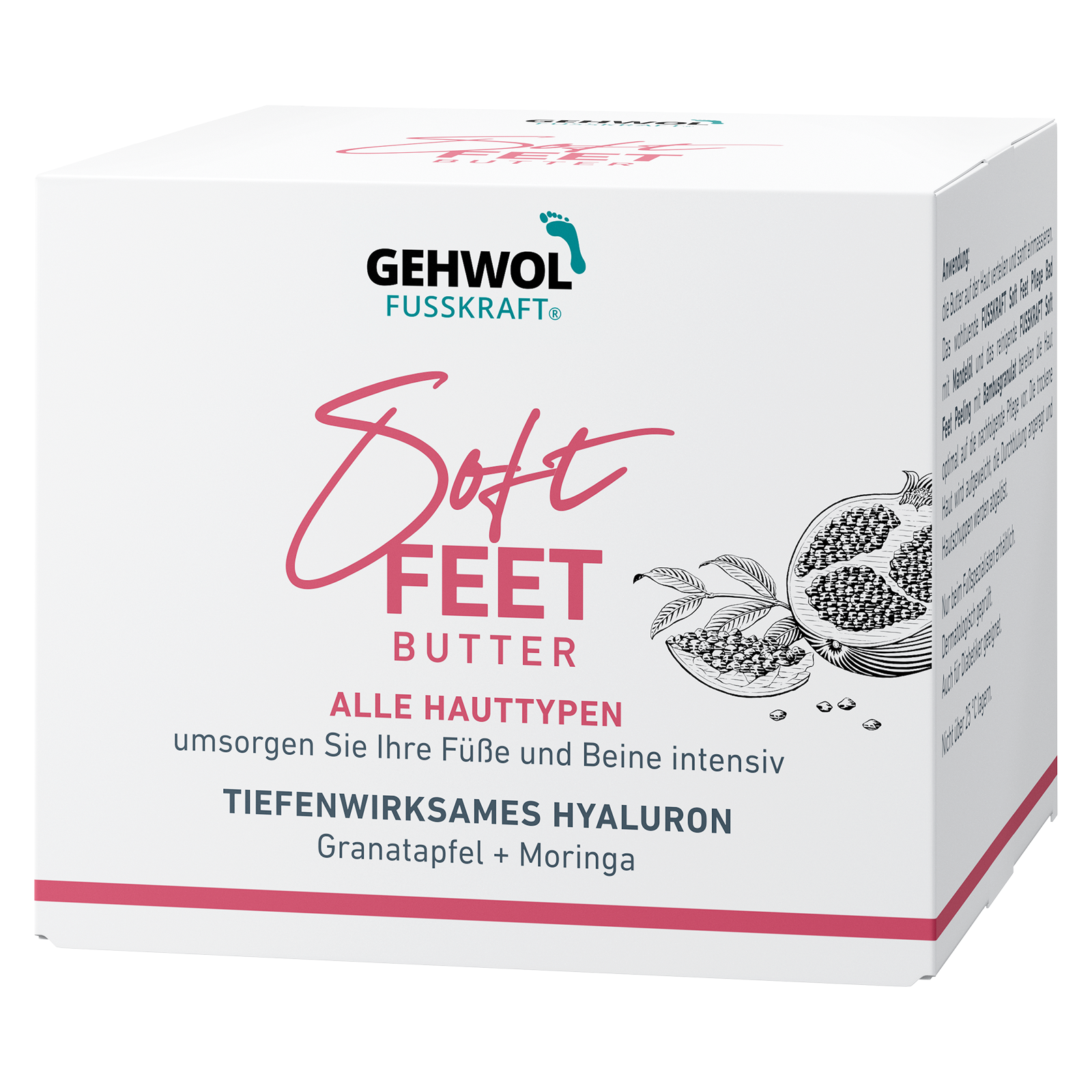 Deko-Faltschachtel GEHWOL FUSSKRAFT®  Soft Feet Butter, 14.4 x 14.4 x 12.2 cm