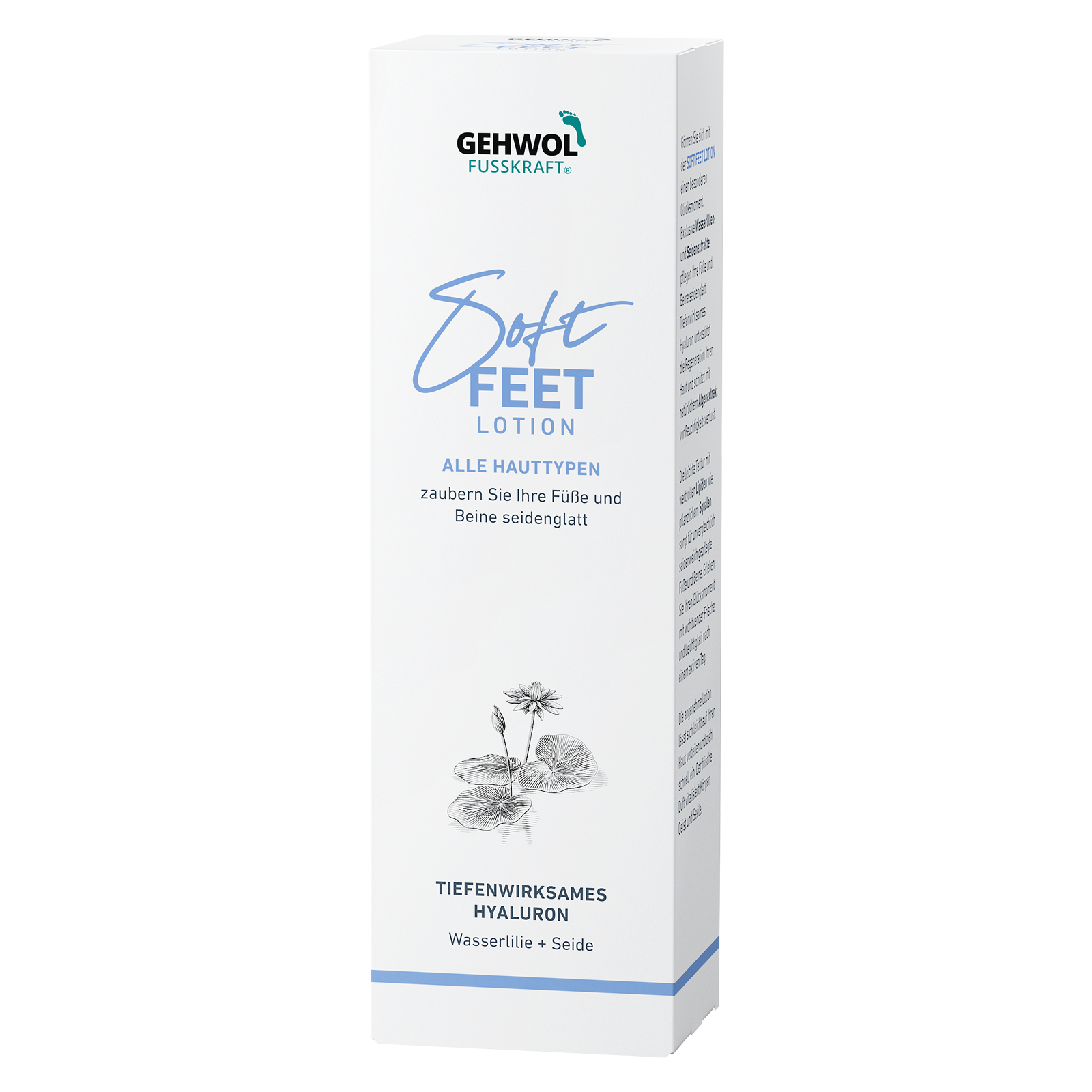 Deko-Faltschachtel GEHWOL FUSSKRAFT®  Soft Feet Lotion, 10.8 x 8.6 x 34.8 cm