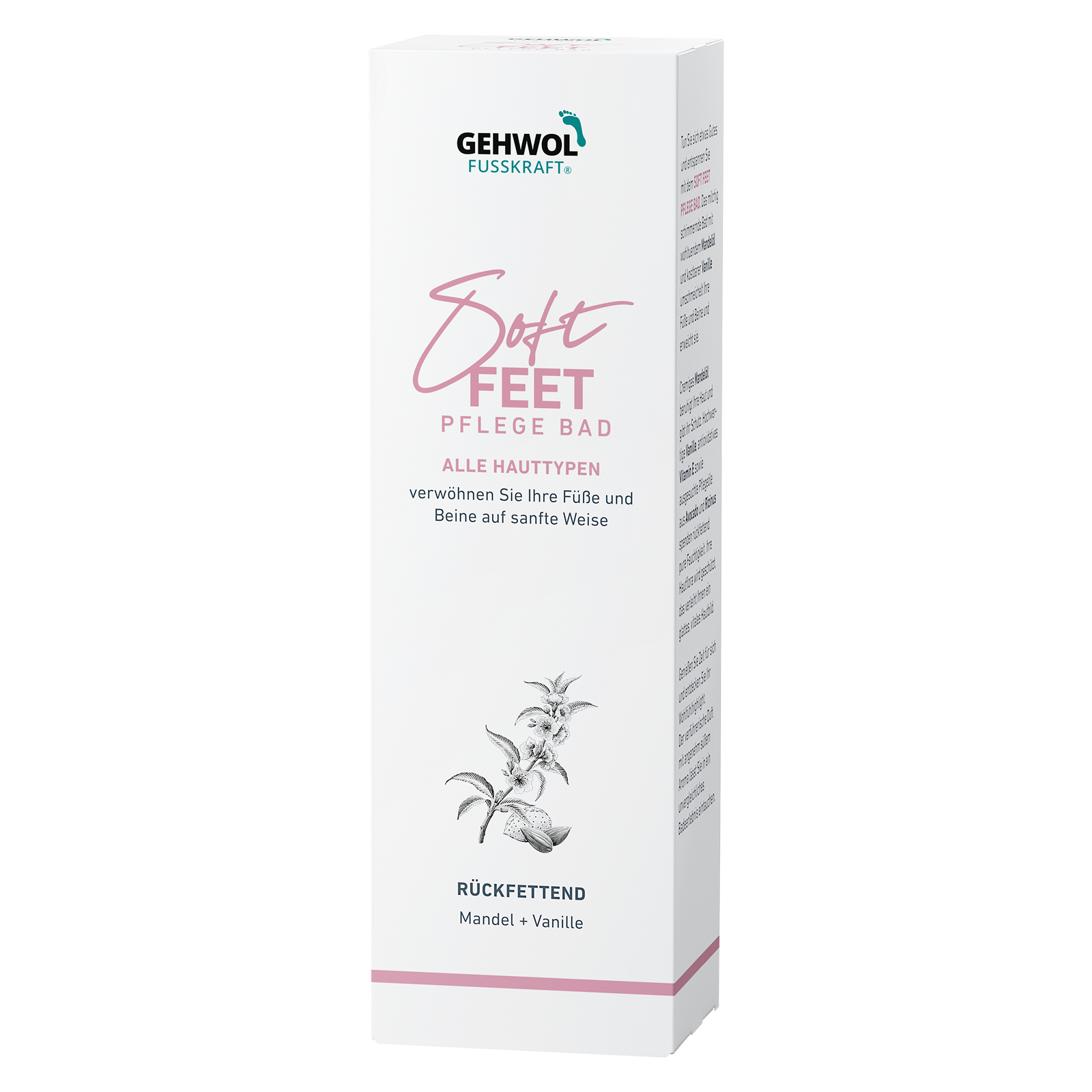 Deko-Faltschachtel GEHWOL FUSSKRAFT®  Soft Feet Pflegebad, 10.8 x 8.6 x 34.8 cm