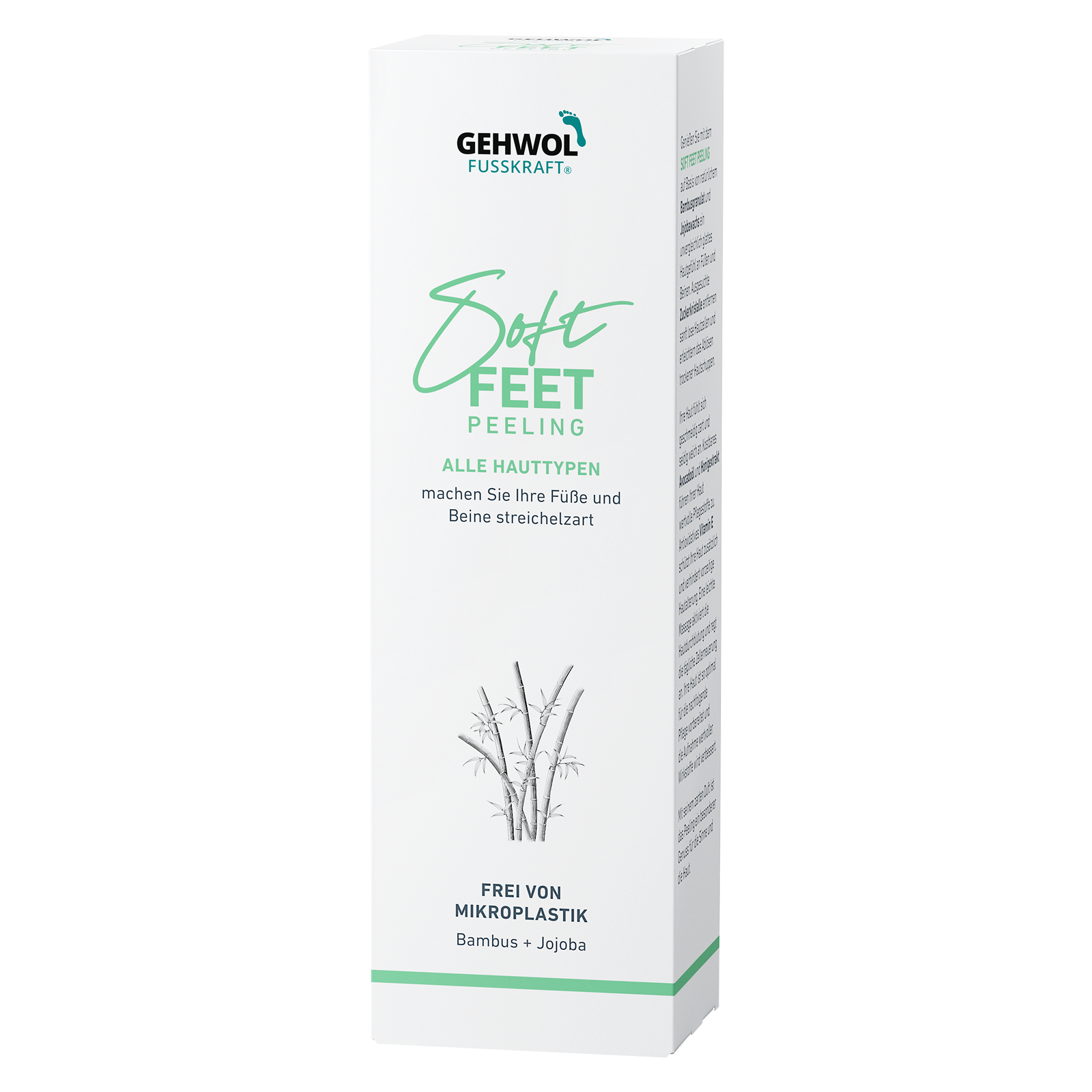 Deko-Faltschachtel GEHWOL FUSSKRAFT®  Soft Feet Peeling, 10.8 x 8.6 x 34.8 cm