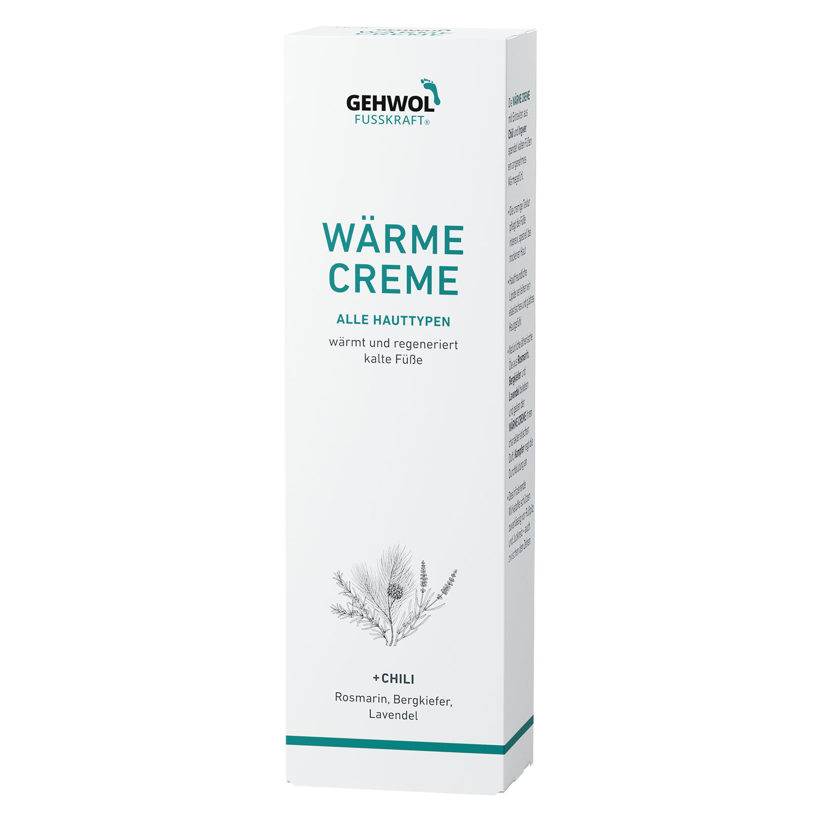 Deko Faltschachtel GEHWOL FUSSKRAFT® Wärme Creme