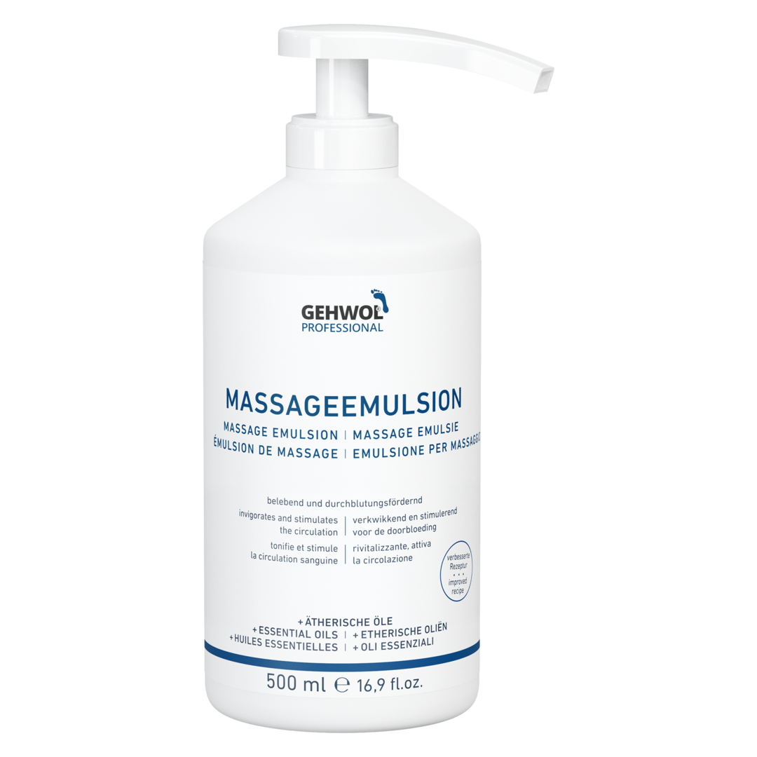 GEHWOL® PROFESSIONAL Emulsion zur Fussmassage, 500 ml D/GB/F/NL/I
