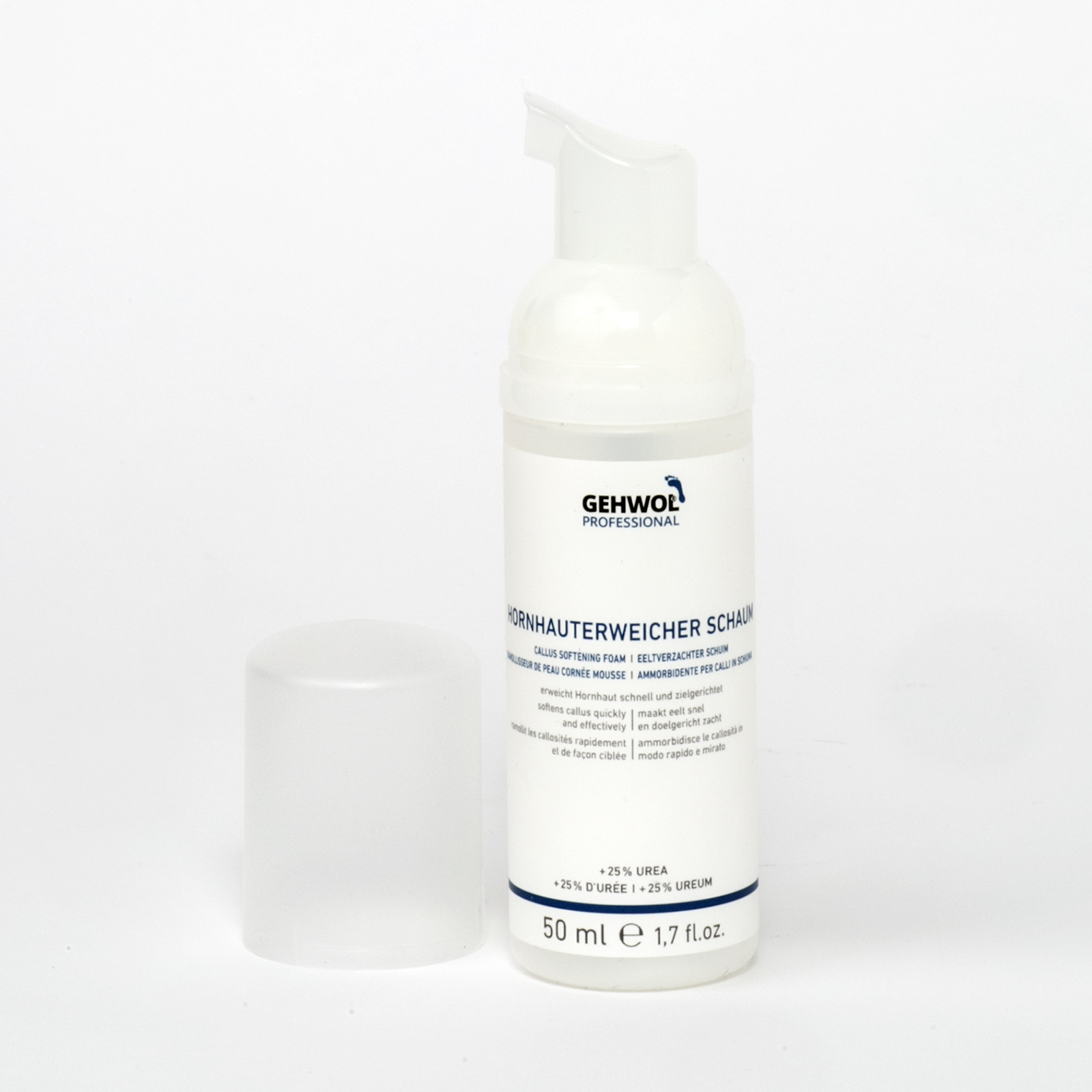 GEHWOL FUSSKRAFT® Schaumspender zu Hornhauterweicher Schaum D/GB/F/I, 50 ml Flasche, leer