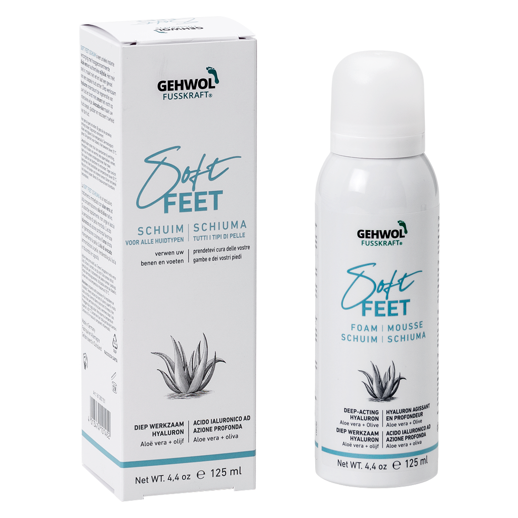 GEHWOL FUSSKRAFT® Soft Feet Mousse / Schiuma, GW FK SF Schaum GB/F/I/NL, 125ml