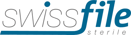 Starterkit Hornhautfeile SwissFile, sterilisierbar aus Edelstahl, inkl. 3 Schachteln (je eine Korn 60/100/220) Feilenblätter à 80 Stück