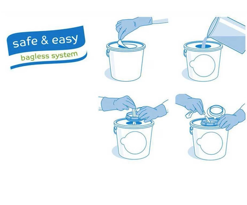 Schülke Wipes, Feuchttuchspender s&amp;e bagless, mit 130 Stück Tücher 30 x 30 cm