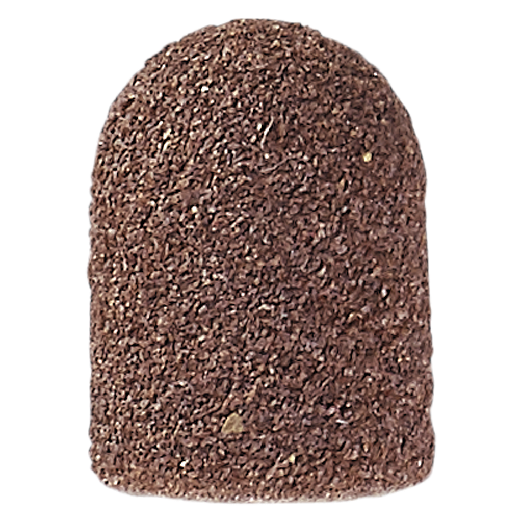 GERLACH TECHNIK Schleifkappen Ø 10 mm braun, rund, 10 Stück