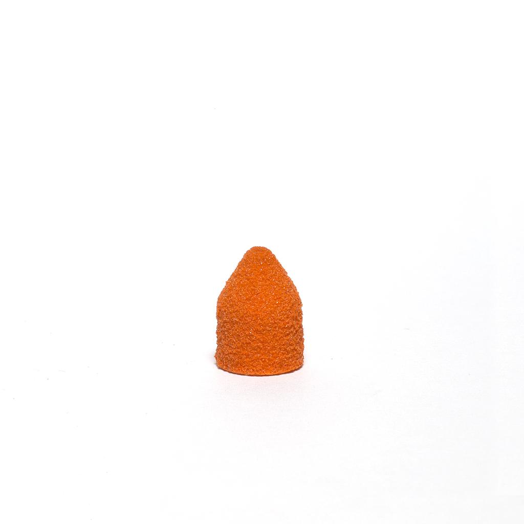 Lukas Schleifkappen PODO Ø 10 mm orange, spitz, 10 Stück
