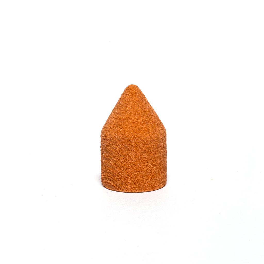 Lukas Schleifkappen PODO Ø 16 mm orange, spitz, 10 Stück