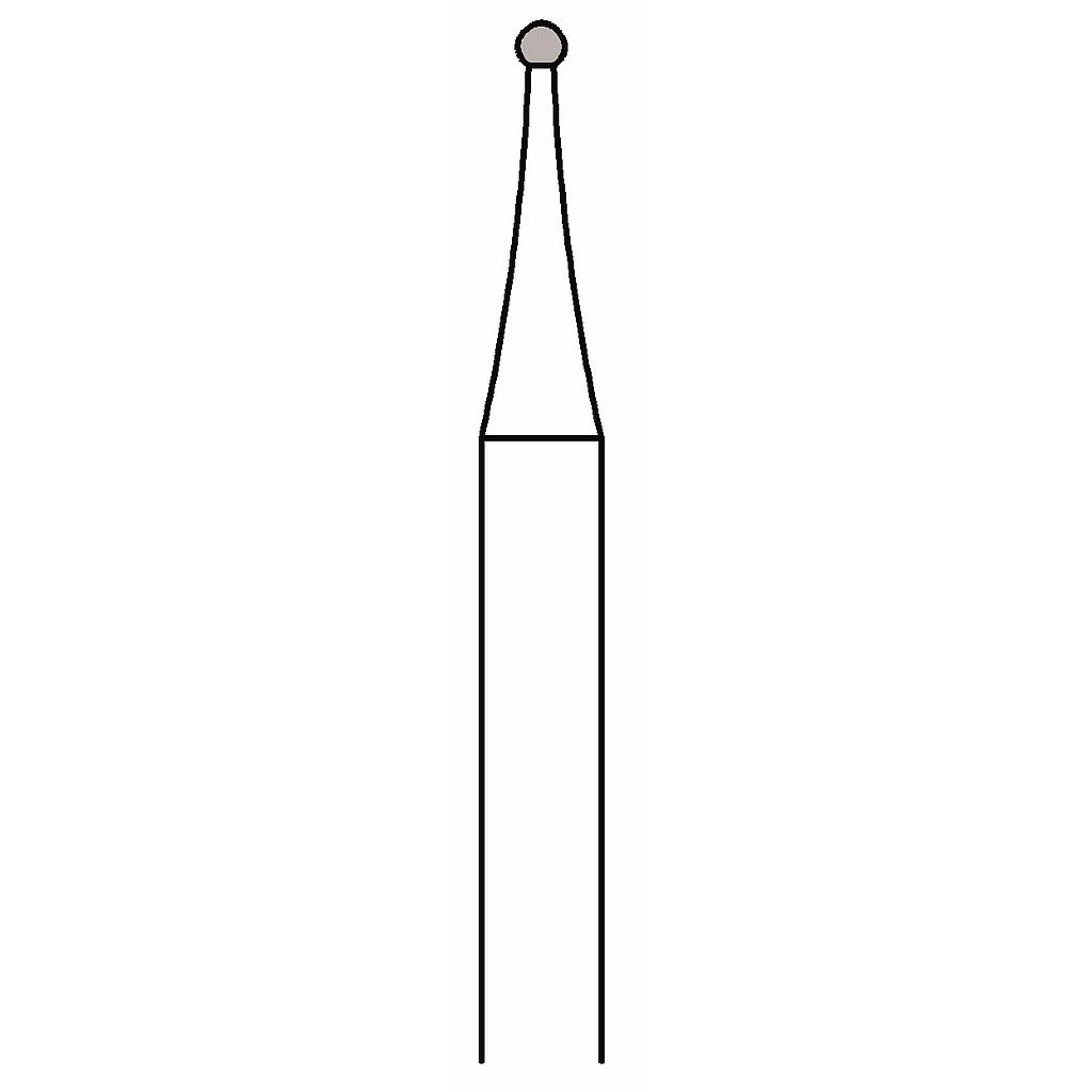 Busch Diamantschleifer 801, kleine Serie, mittlere Körnung, 2 Stück