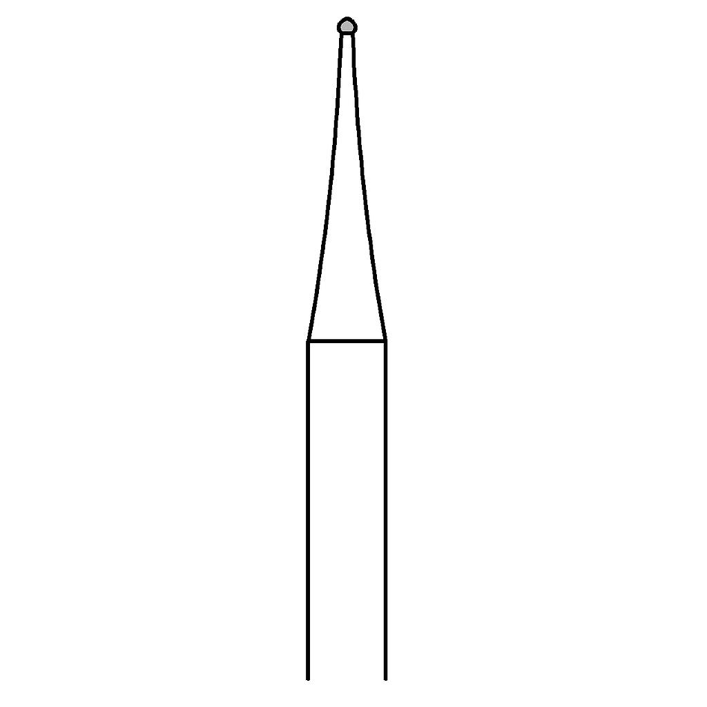 Busch Stahl-Fräser inox 1RS (Rosenbohrer), 2 Stück