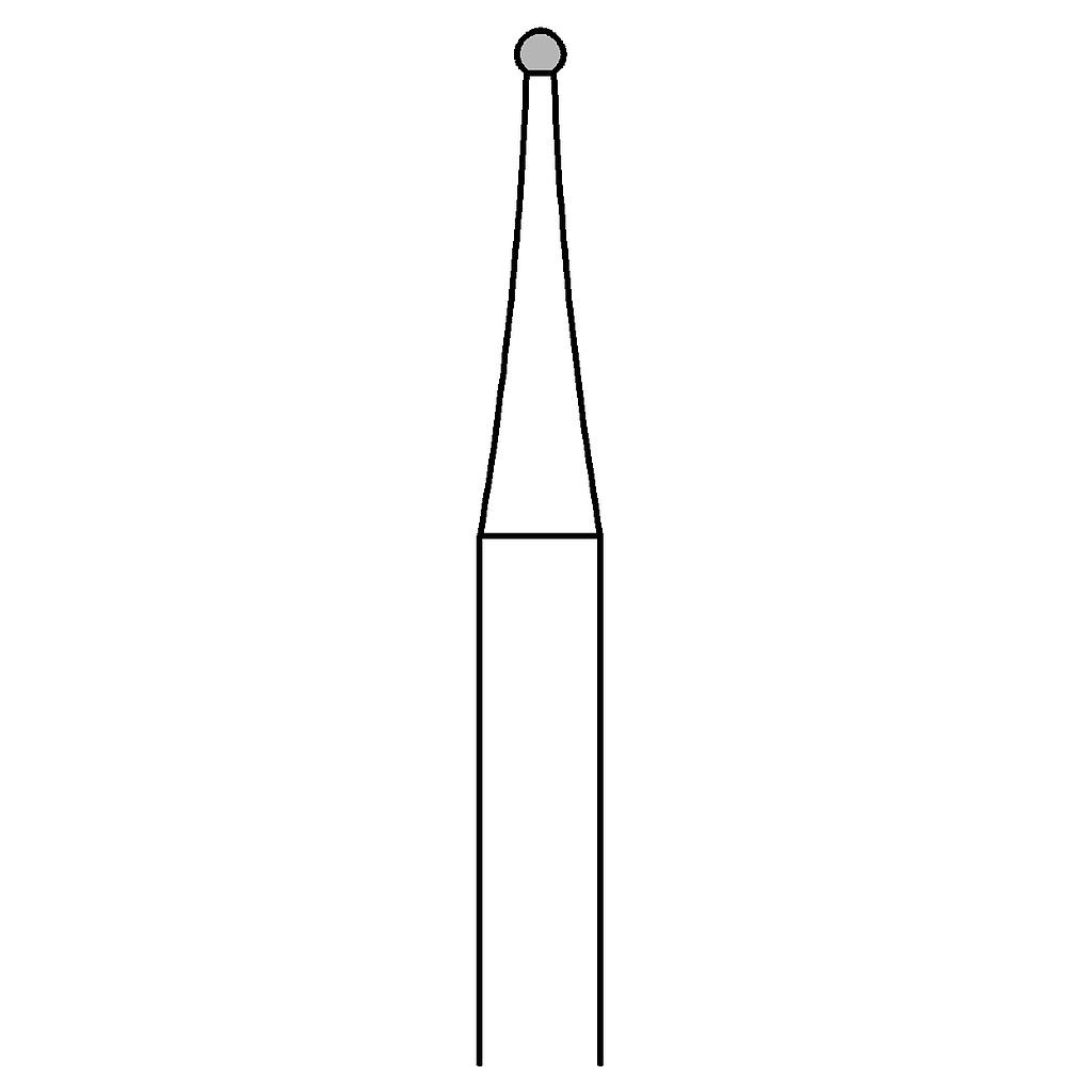 Busch Stahl-Fräser inox 11RS (Querhiebbohrer), 2 Stück