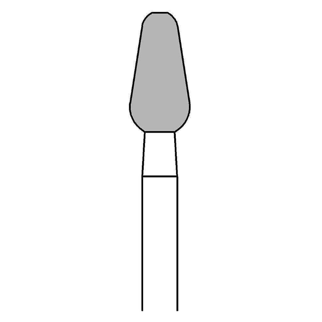 Busch Stahl-Fräser inox 85RS, Knospe mit Querhieb, 2 Stück