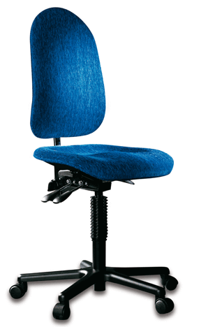 Arbeitsstuhl Anatom Silya standard, Stoffbezug, 46-62 cm, diverse Farben