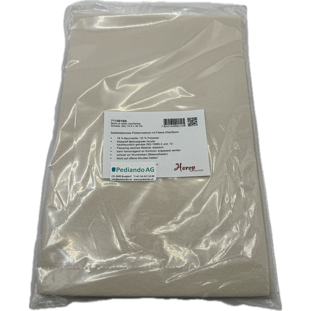 Herop by Heusser MOLI-LUX lastic hautfarbig, 19.5 x 30 cm, 6 Stück