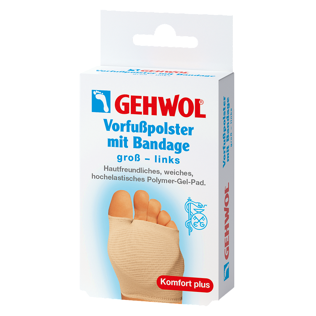 GEHWOL® Vorfusspolster mit Bandage links, gross, 1 Stück