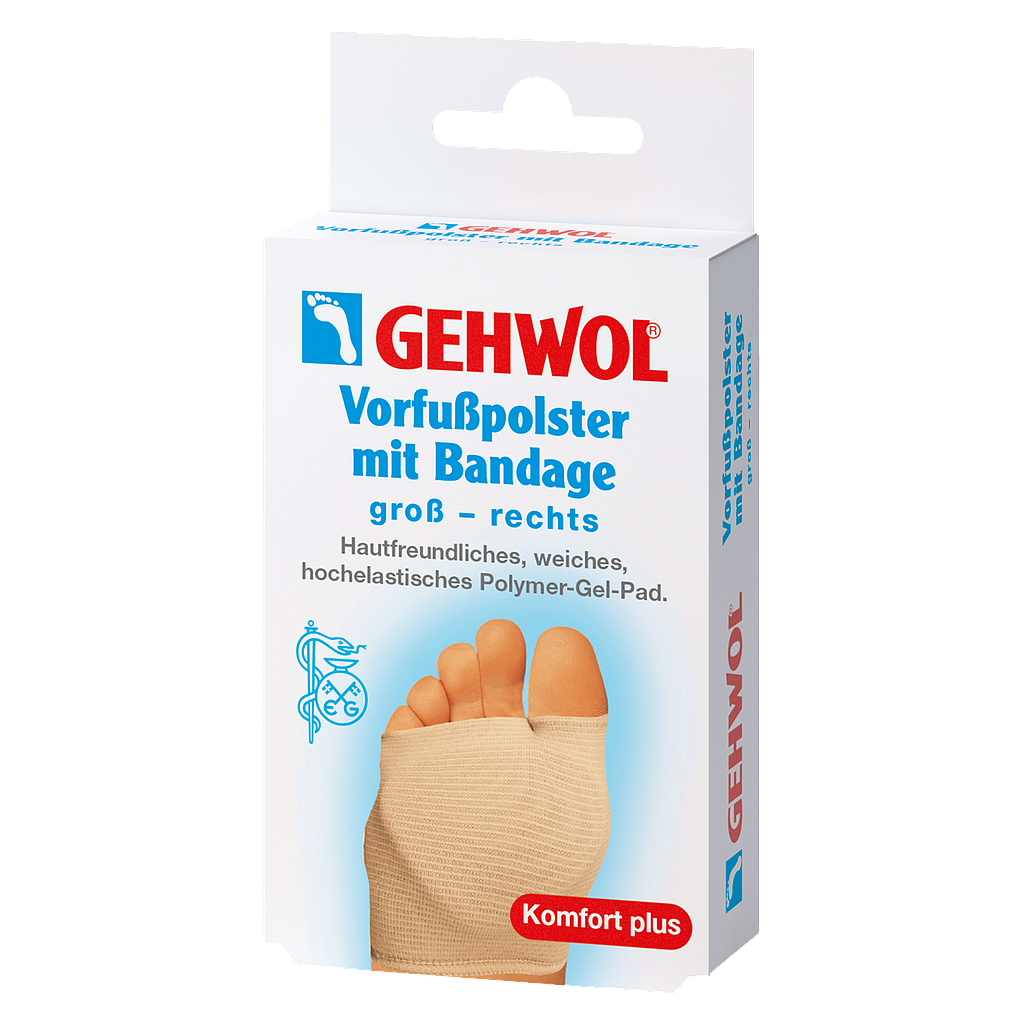 GEHWOL® Vorfusspolster mit Bandage rechts, gross, 1 Stück