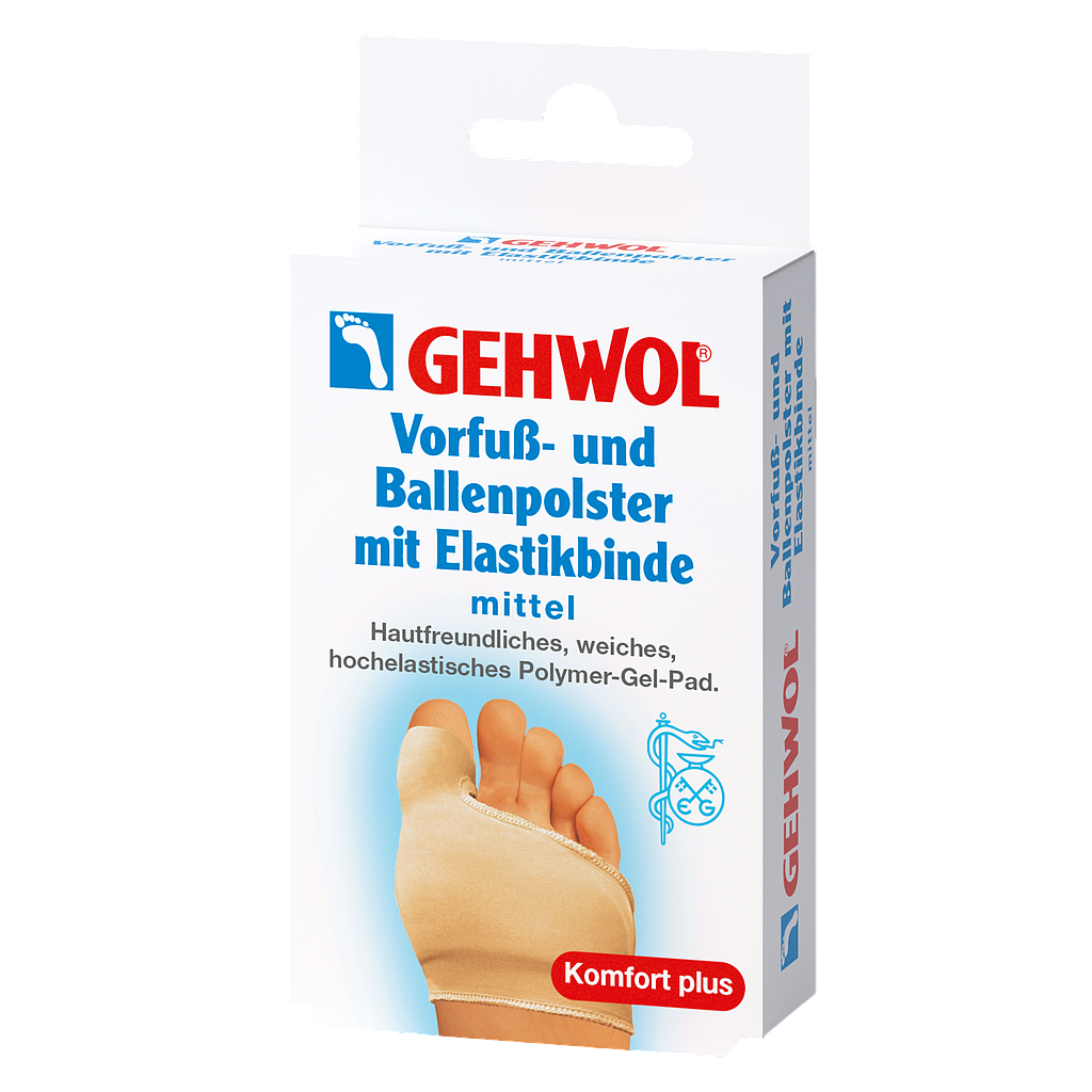 GEHWOL® Vorfuss- und Ballenpolster mit Elastikbinde, mittel, 1 Stück