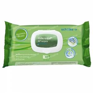 Schülke Mikrozid® AF Wipes Premium, alkoholisch,  20 x 20 cm, 50 Stück