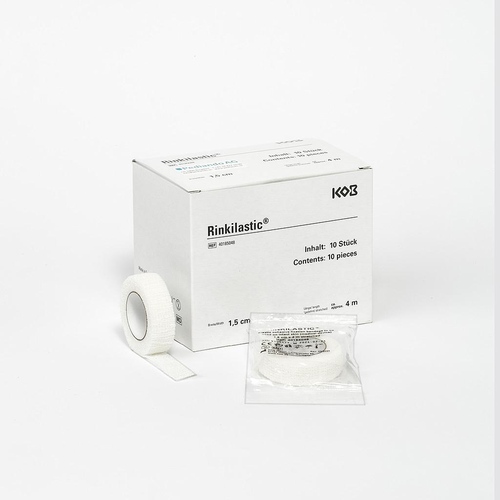 KOB Rinkilastic® Cohesive 184, 1.5 cm x 4 m gedehnt, MDR-Version (10 Rollen einzeln verpackt)