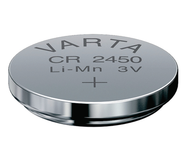 Batterie CR2450 für Fussschalter zu GERLACH TECHNIK AT und NT