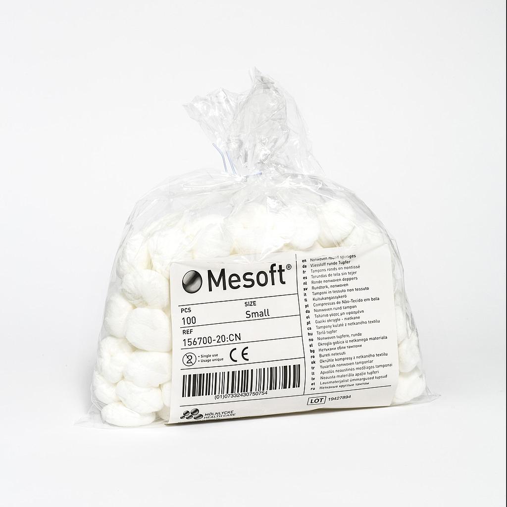 Mölnlycke Mesoft® Rundtupfer small, 100 Stück