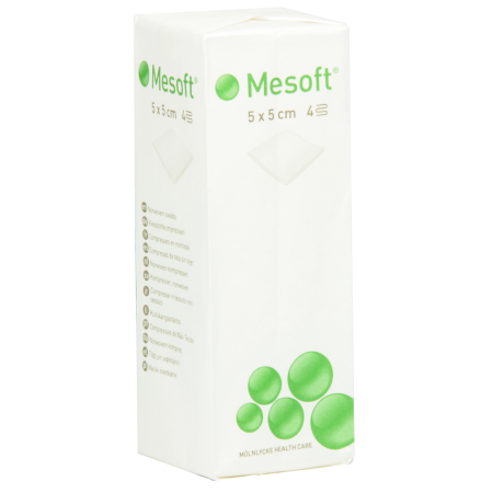 Mölnlycke Mesoft® unsteril 5 x 5 cm, pro Beutel à 100 Stück