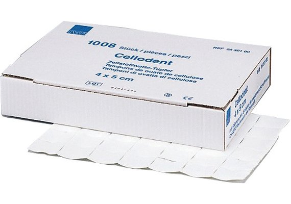 IVF Hartmann Cellodent Zellstofftupfer, Karton à 1'008 Stück