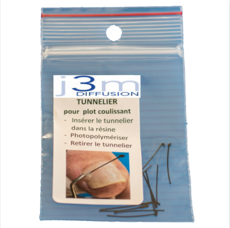 j3m Plastik T, Pack à 10 Ex., erlaubt die automatische und schnelle Realisierung des Tunnels zum Setzen des Drahtes