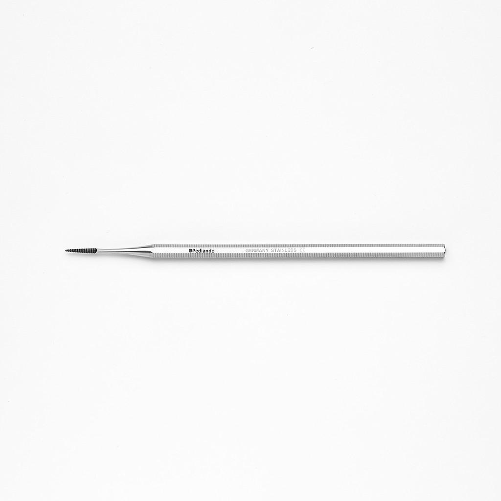 Pediando® Eckenfeile 521802030, inox, super spitz