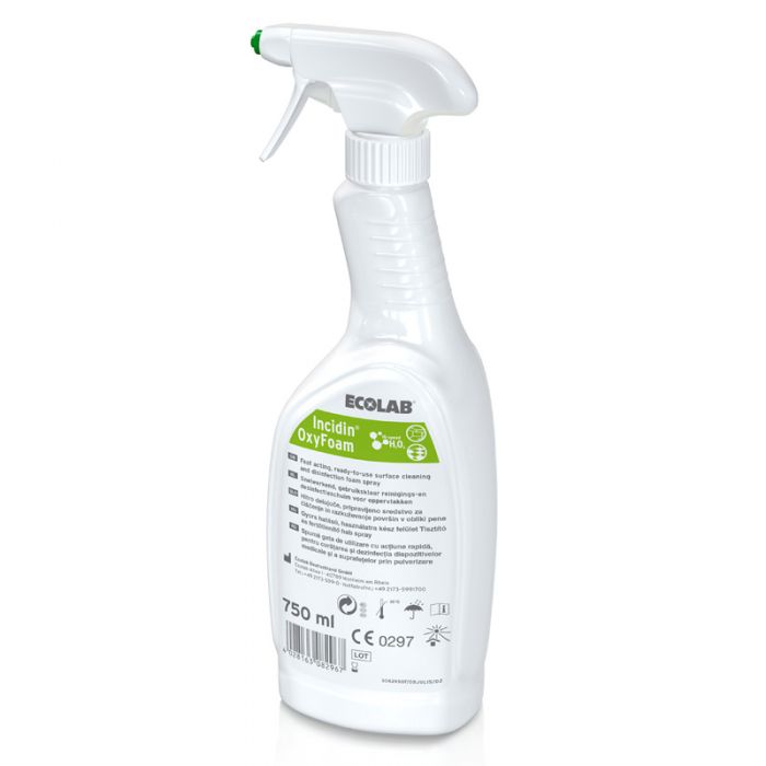 ECOLAB Incidin™ Oxyfoam Spray, Sprüh/Schäumer-Flasche, 750 ml 